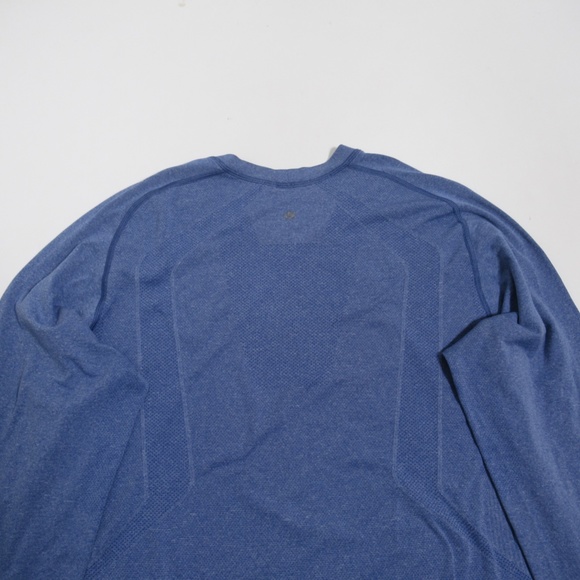 Lululemon Men's Metal Vent Tech Long Sleeve Heathered Harbor Blue Size XL - Picture 10 of 12